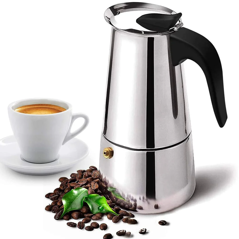 Home Cooking Appliances - Premium Rvs Moka Koffiezetapparaat 2/4/6 Kopjes