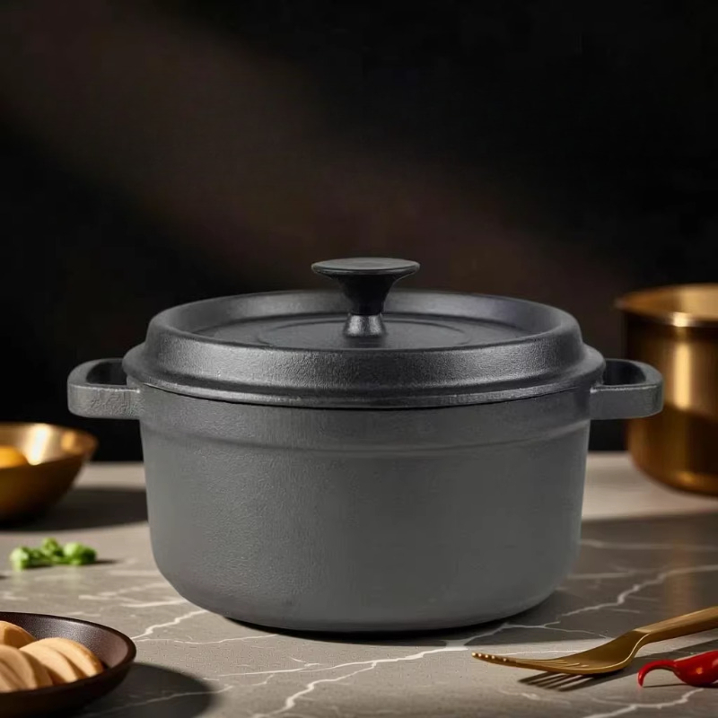 Dutch Oven Enamel - Geëmailleerde gietijzeren Dutch oven, dikke stoofpot