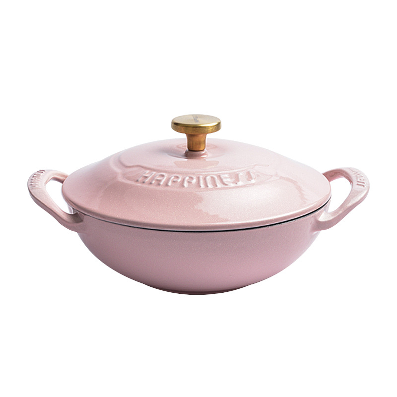 Dutch Oven Enamel - Geëmailleerde Gietijzeren Nederlandse Oven 21Cm Zeevruchten