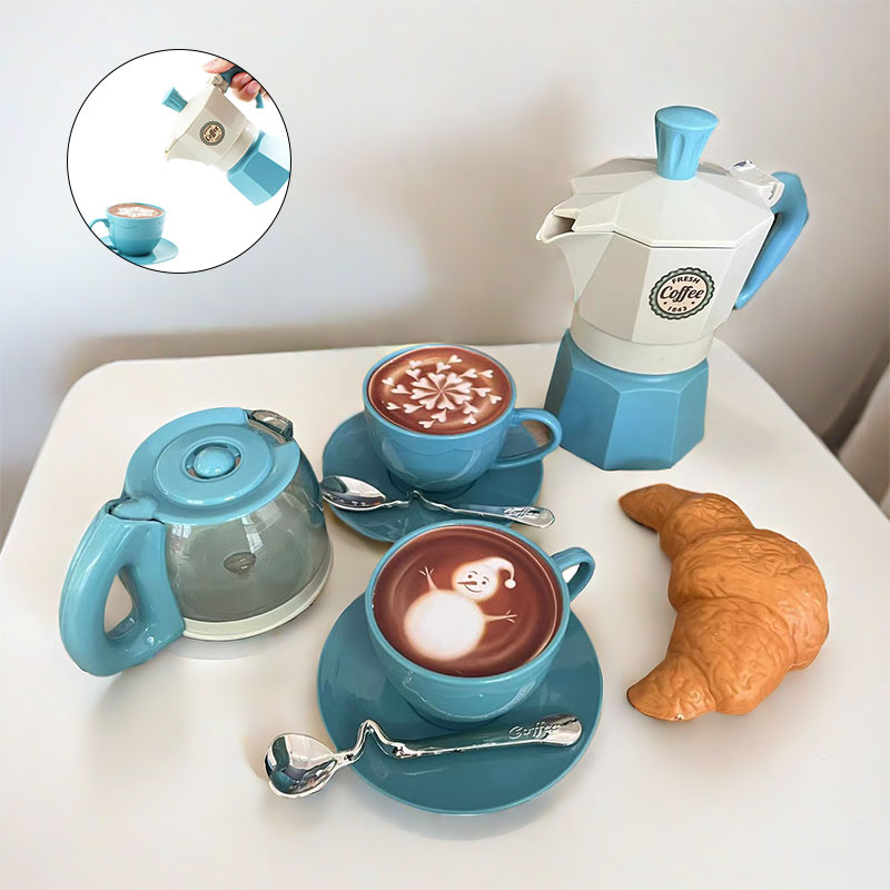 Home Cooking Game - 4/11PCS retend Play Simulatie Koffie Set