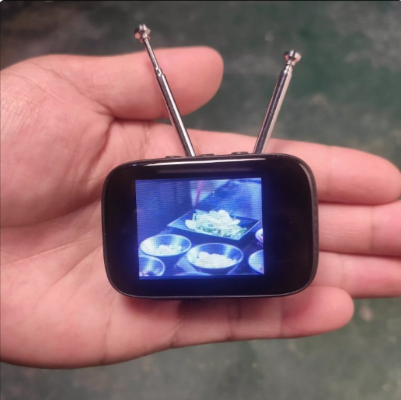 Home Cooking Videos - Miniatuur tv-model - retrostijl met kleurentouchscreen