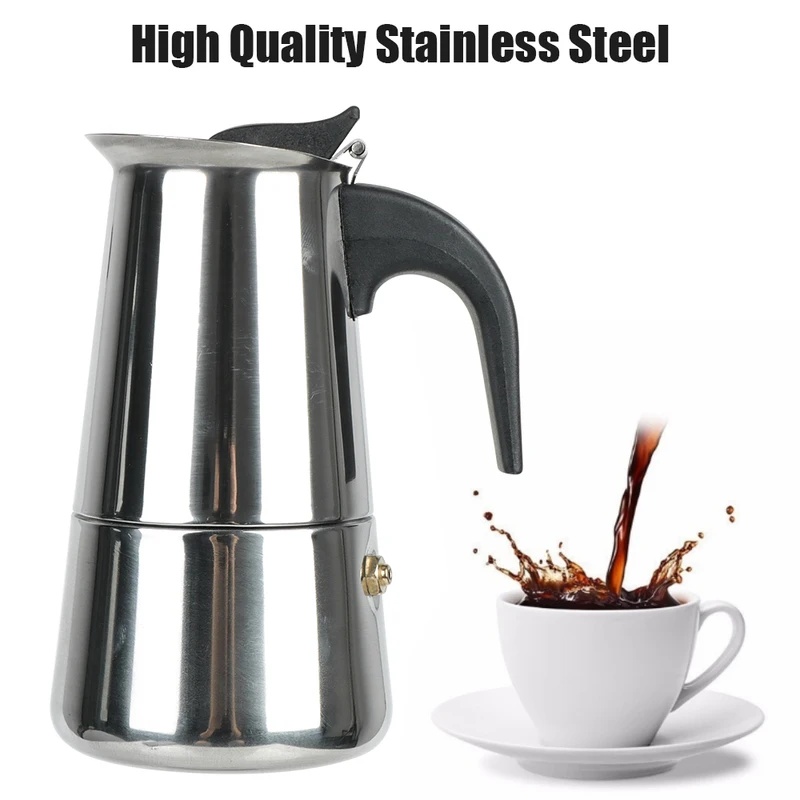 Multi-Cup RVS Moka Pot Espress - Home Cooking Appliances recensie en prijs