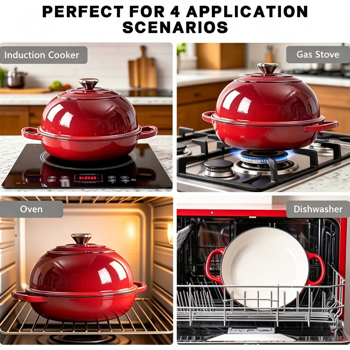 9,5 inch geëmailleerde gietijz - Dutch Oven Enamel recensie en prijs