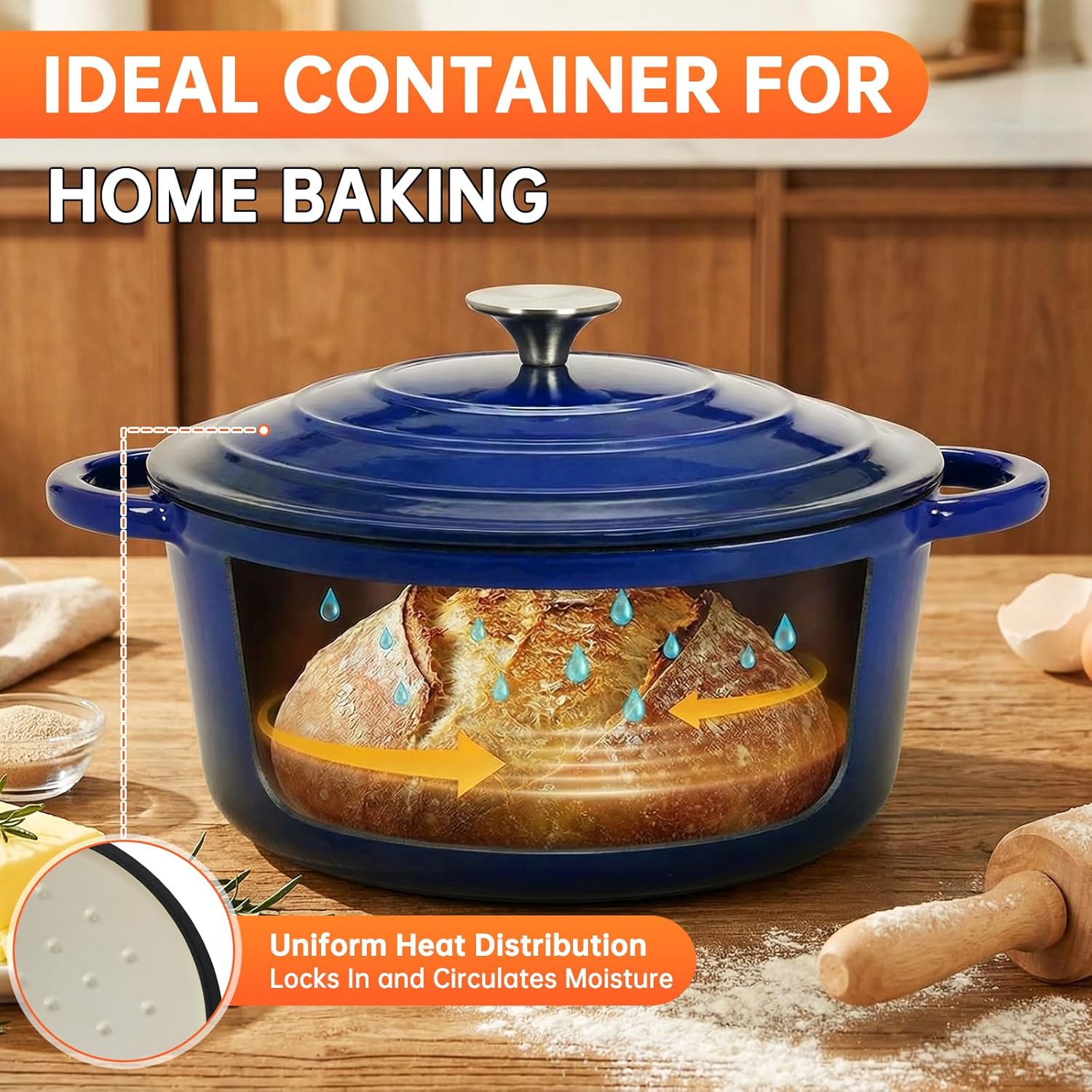 Antikleef geëmailleerde gietij - Dutch Oven Enamel recensie en prijs
