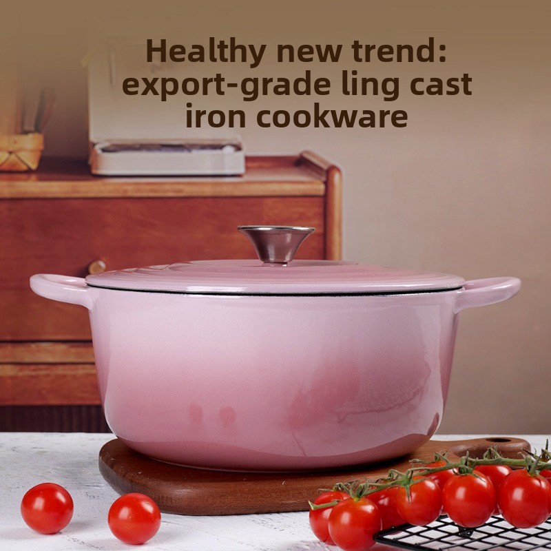22/24/26/28cm Gegradueerde roz - Dutch Oven Enamel recensie en prijs